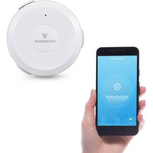 AC Powered Smart Wi-Fi Water Sensor, Flood and Leak Detector - Alarm and App Notification Alerts, Plug and Play (1 Pack)