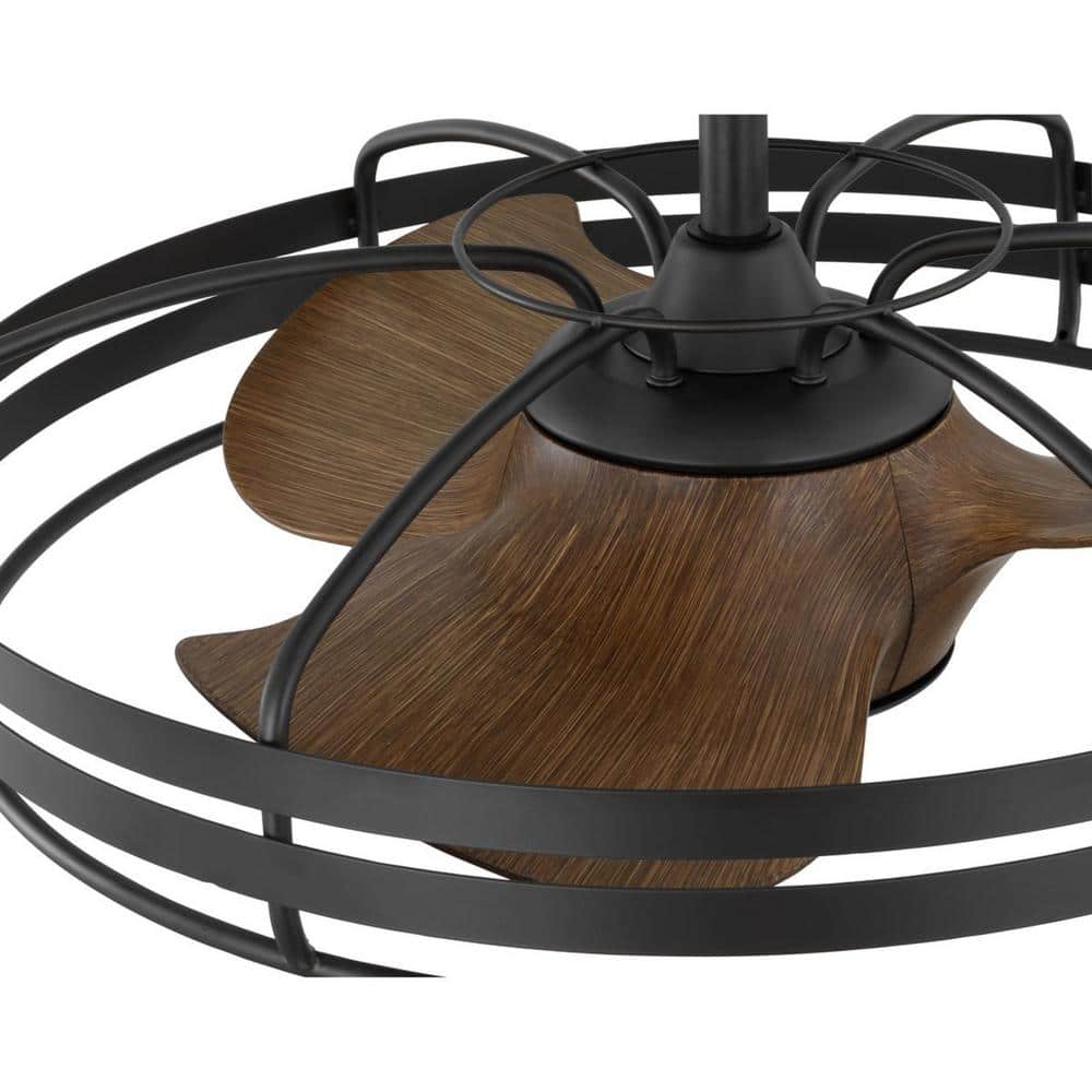 Graphite Industrial 26" Ceiling Fan with Remote and Lighting