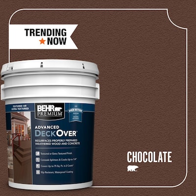 5 gal. #SC-129 Chocolate Textured Solid Color Exterior Wood and Concrete Coating