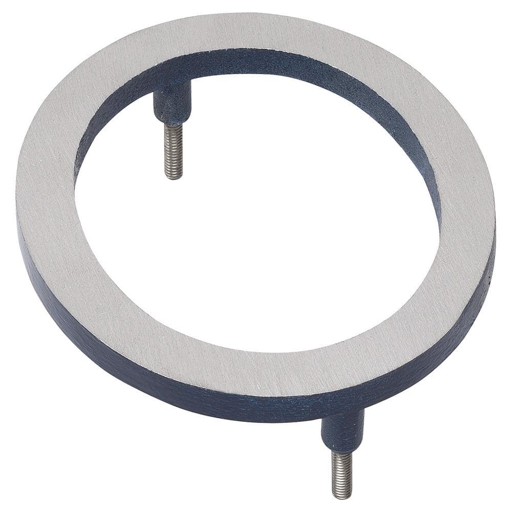 10 in. Satin Nickel/Navy 2-Tone Aluminum Floating or Flat Modern House Numbers 0-9 - 0 price history on PriceWatchPro