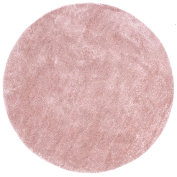 nuLOOM Loni Solid Machine Washable Shag Pink 6 ft. x 6 ft. Area Rug