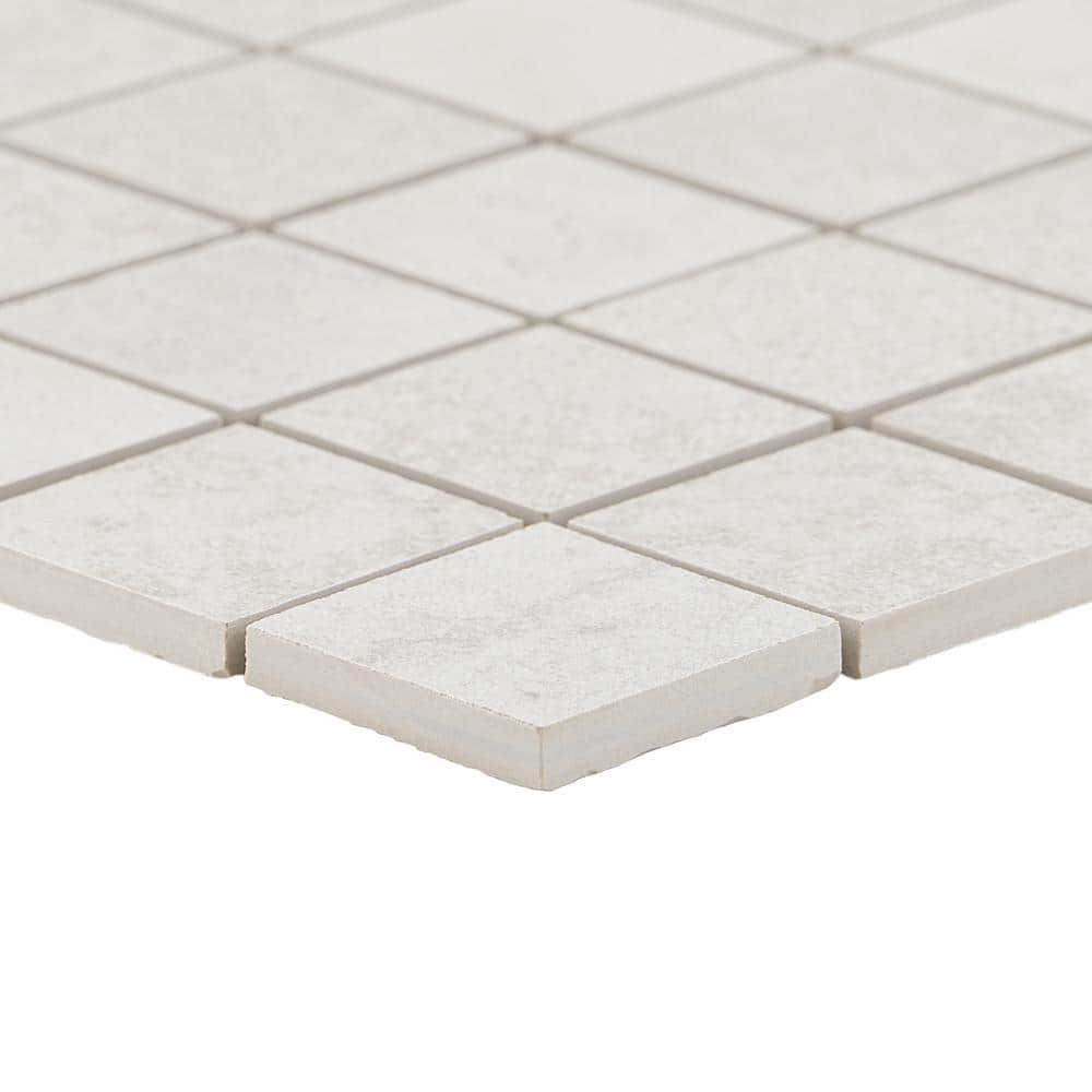 Hudson White Porcelain Mosaic Sheet Wall & Floor Tile