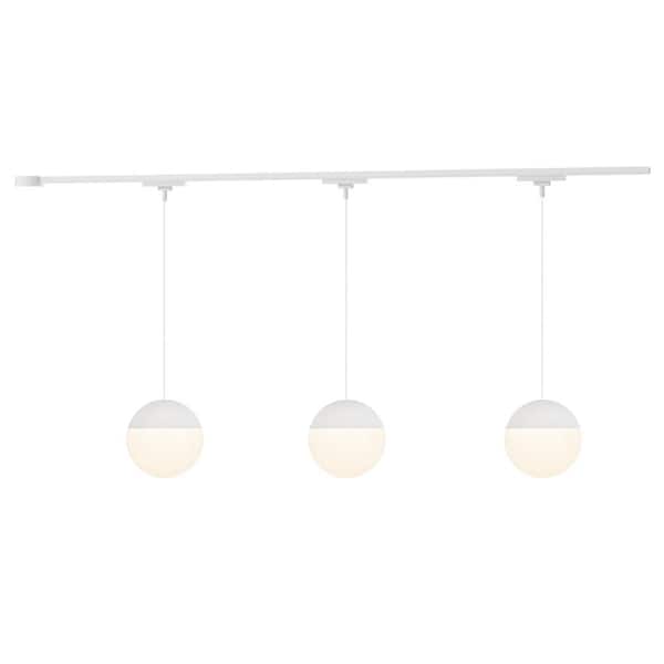 Monae 3 Light White dimmable 3000K LED Trilo Track Ceiling Kit