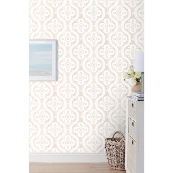 Chateau Linen Non-Pasted Wallpaper Roll (Covers Approx. 52 sq. ft.)