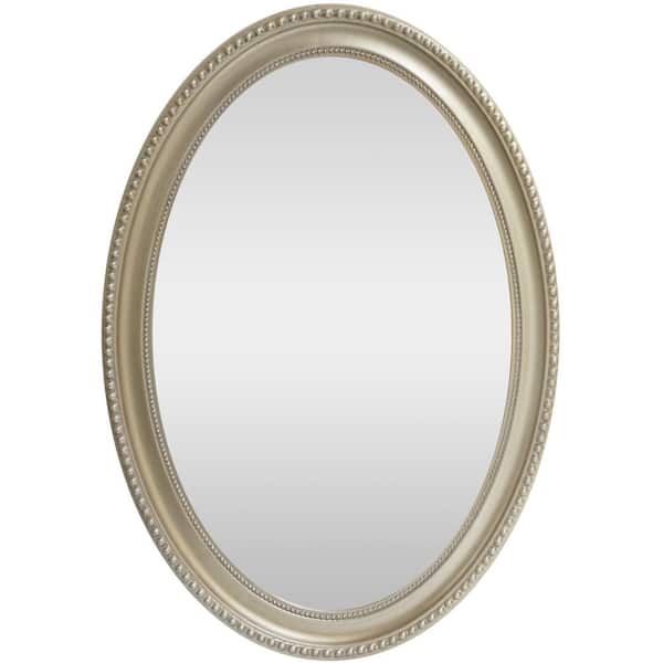 Home Decorators Collection 22 in. W x 32 in. H Gold Vanity Mirror