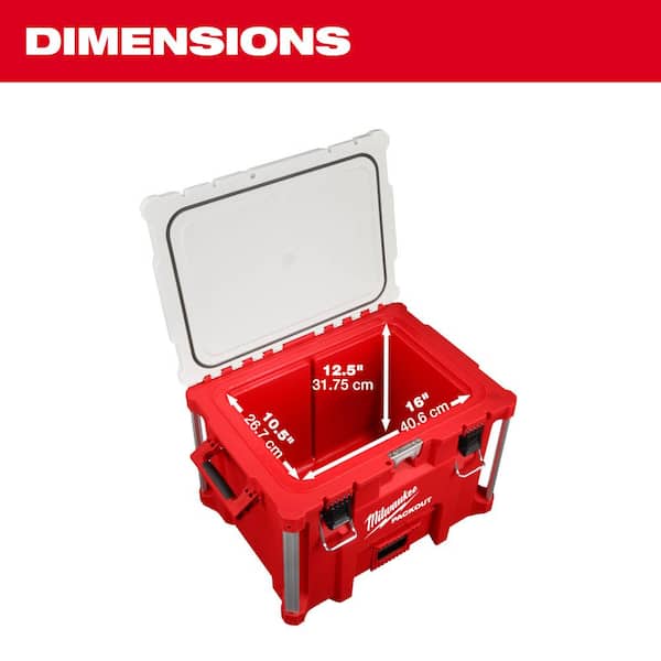 Milwaukee - 22 in. Packout 40 qt. XL Cooler
