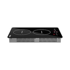 Portable 13.4 in. Induction Electric Cooktop in Black with 2 Elements