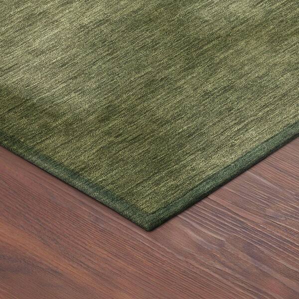Chantille Machine Washable Indoor/Outdoor Abstract ACN2420 Olive 3 ft. x 4 ft. Area Rug