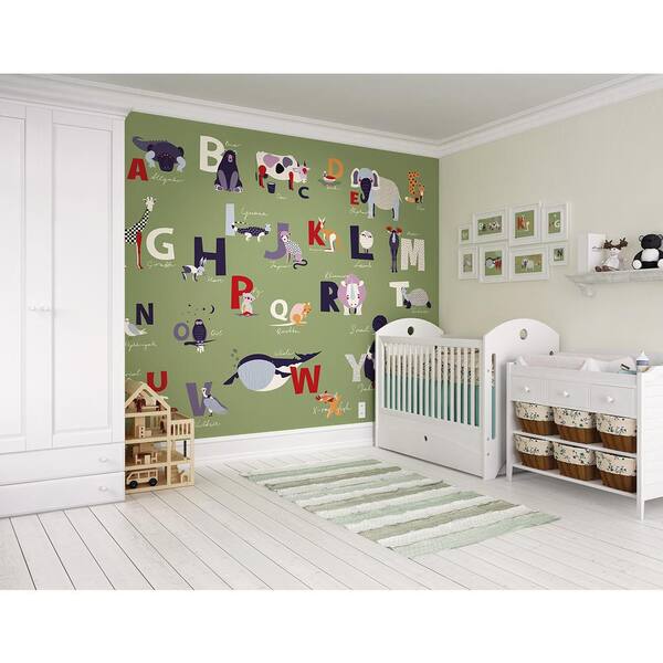 Brewster 118 in. x 98 in. Alphabet Wall Mural