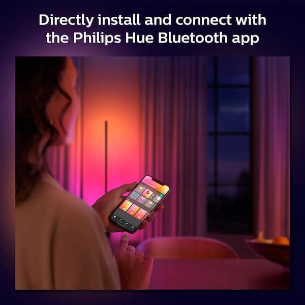 Indskrive Ekstraordinær plast Philips Hue 6.6 ft. LED Smart Gradient Color Changing Lightstrip Base Kit  with Bluetooth (1-Pack) 570556 - The Home Depot