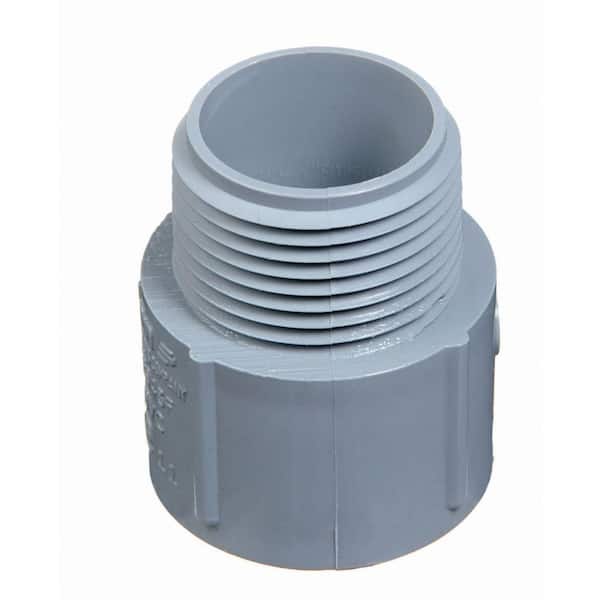 Carlon 1/2 in. PVC Male Terminal Adapter Standard Fitting (Case of 125)