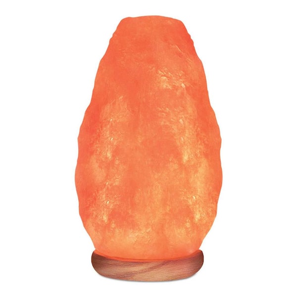 Himalayan Glow 8.32 in. Pink Ionic Hand Carved Natural Crystal Salt Lamp