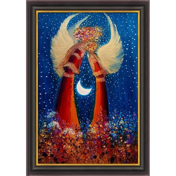 ArtistBe Angels by Justyna Kopania Opulent Framed Abstract Art Print 30 in. x 42 in.