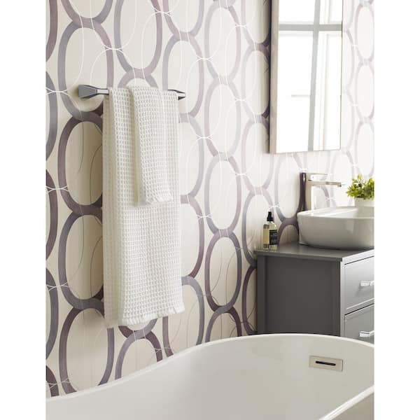 Blackrock 18 in. Wall Mounted Towel Bar in Polished Nickel