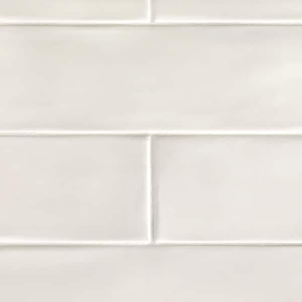Ivy Hill Tile Birmingham Vanilla 3 in. x 12 in. Polished Ceramic Subway Tile Sample