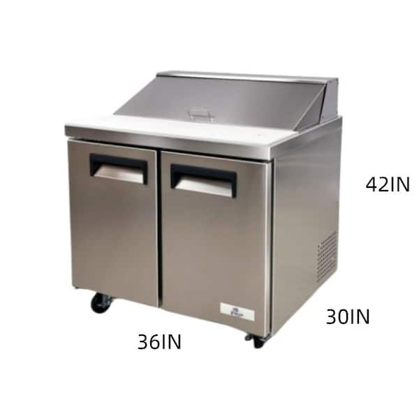 Koolmore 60 in. W 15 cu. ft. Refrigerated Food Prep Station Table