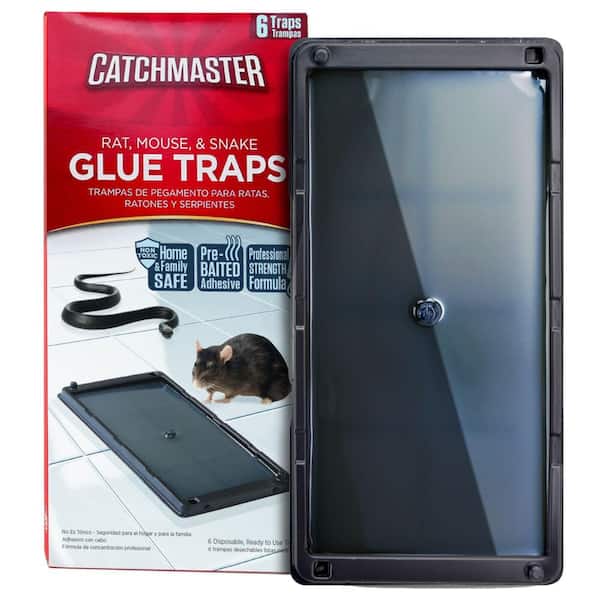 Catchmaster PRO Rat, Mouse, Snake, Spider, Scorpion and Insect Glue Traps (6-Pack)