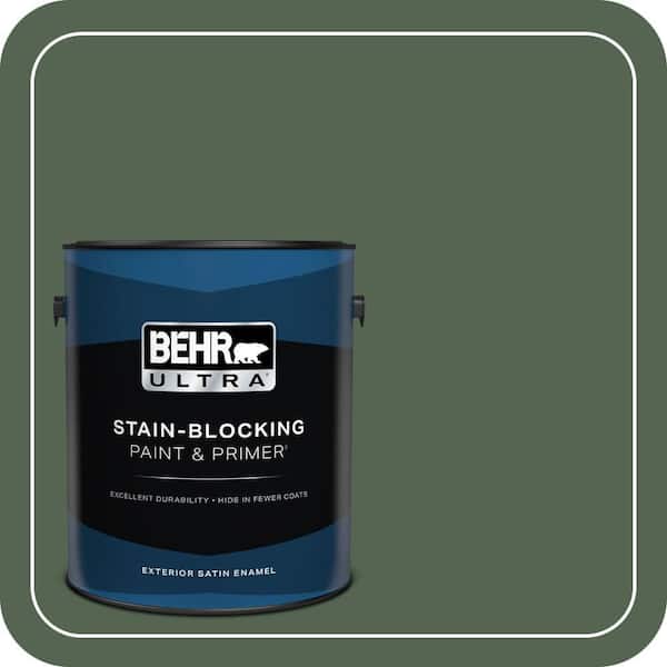 BEHR ULTRA 1 gal. Home Decorators Collection #HDC-WR15-11 Deep Emerald Satin Enamel Exterior Paint & Primer