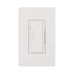 Maestro 5-Amp Countdown In-Wall Digital Eco-Timer with Wall Plate - White