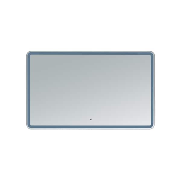 innoci-usa Hermes 60 in. W x 36 in. H Frameless Rectangular LED Light Bathroom Vanity Mirror