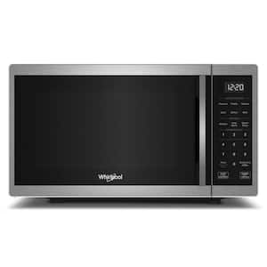 19 in. Electric Countertop Microwave in Black with 0.9 cu. ft. Capacity