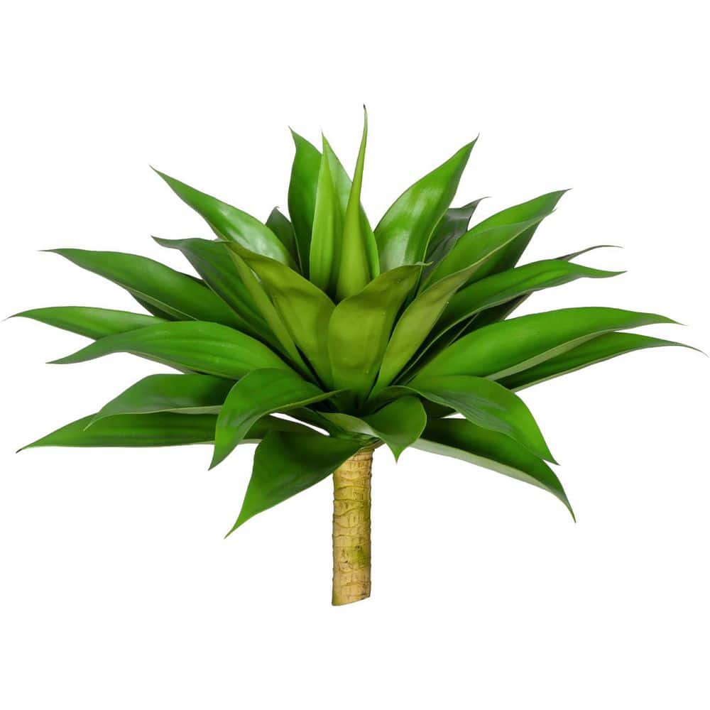 22 in. Green Outdoor Indoor Artificial Agave Shrub UV Resistant