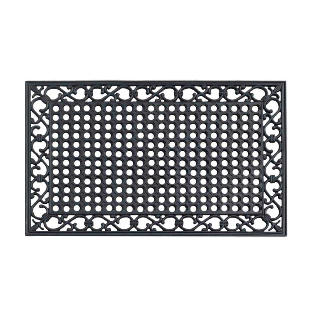 A1HC First Impression Zander 24 in. x 36 in. Rubber Non-Slip Outdoor Door M