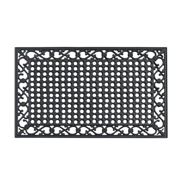 Unbranded A1HC First Impression Zander 24 in. x 36 in. Rubber Non-Slip Outdoor Door Mat
