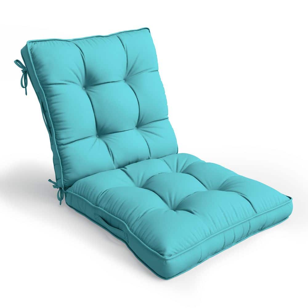 43 x 23 x 6 in. Outdoor Tufted Dining and Rocking Chair Cushion, Waterproof Replacement Seat with Backrest, Lake Blue price history on PriceWatchPro