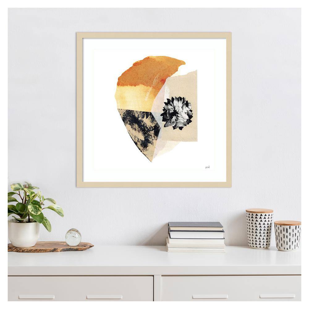Lindsey Newman Abstract Expressionism Svelte Natural Framed Print