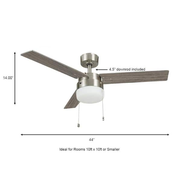 Hampton Bay Montgomery II 44 in. Indoor Brushed Nickel Hampton Bay Montgomery II 44 in. Indoor Brushed Nickel