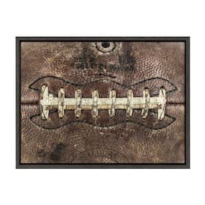 Sylvie "Vintage Football Laces" by Saint and Sailor Studios 24 in. x 18 in. Sports Framed Canvas Wall Art