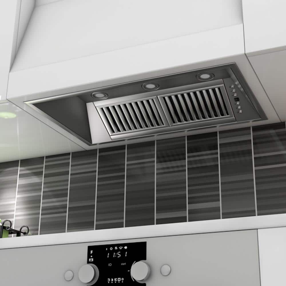 34-Inch Brushed Stainless Steel Under Cabinet Range Hood Insert