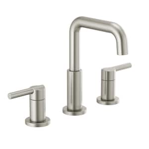 Nicoli 8 in. Widespread 2-Handle Bathroom Faucet in Stainless
