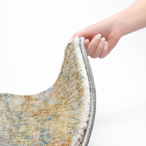 Dream Shag Premium Machine Washable Abstract ADS66 Gilded 9 ft. x 12 ft. Area Rug