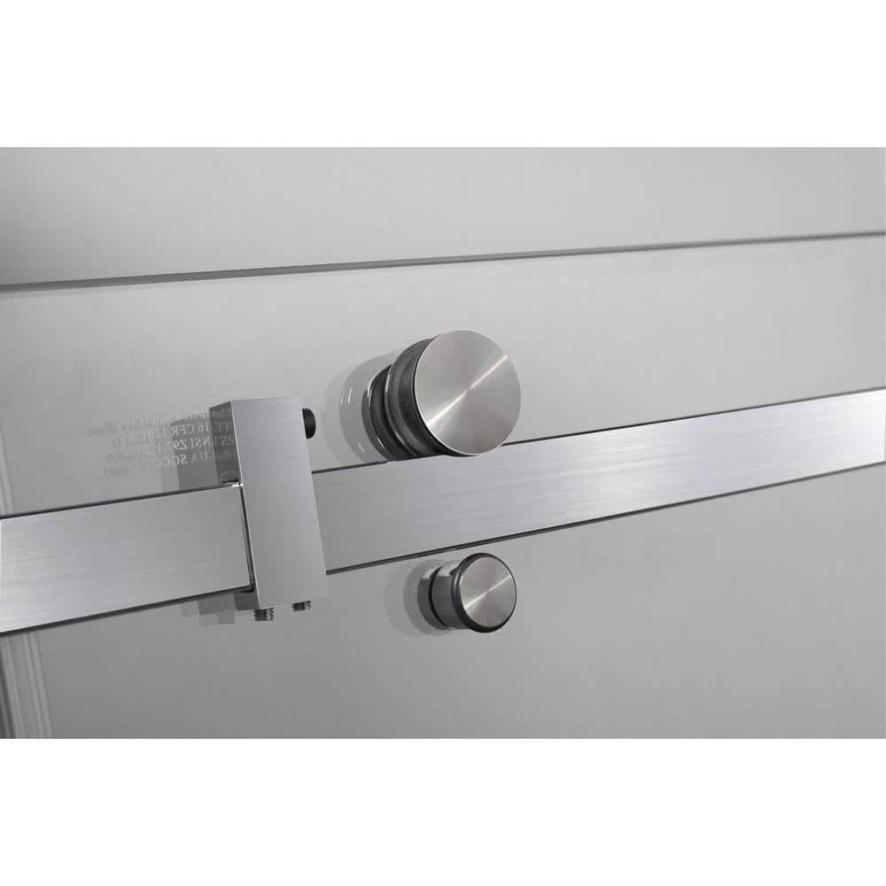 Moselle Stainless Steel Frameless Sliding Shower Enclosure