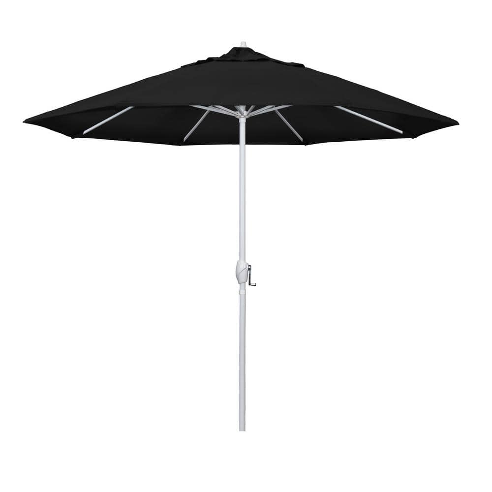 9 ft. Matted White Aluminum Market Patio Umbrella Auto Tilt in Black Pacifica price history on PriceWatchPro