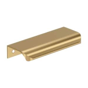 Streamline Tab 4 in. Center-to-Center (102mm) Modern Champagne Bronze Cabinet Edge Pull