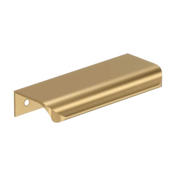 Amerock Streamline Tab 4 in. Center-to-Center (102mm) Modern Champagne Bronze Cabinet Edge Pull
