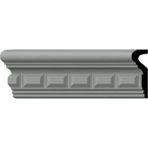 SAMPLE - 1-1/8 in. x 12 in. x 3-3/8 in. Urethane Blackthorne Chair Rail Moulding
