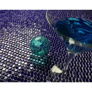 Galaxy Purple 12 in. x 12 in. Wavy Square Glass Wall Pool Floor Mosaic Tile (15 sq. ft./Case)