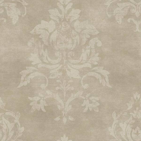 Chesapeake Asha Gilver Lotus Damask Washable Wallpaper Sample