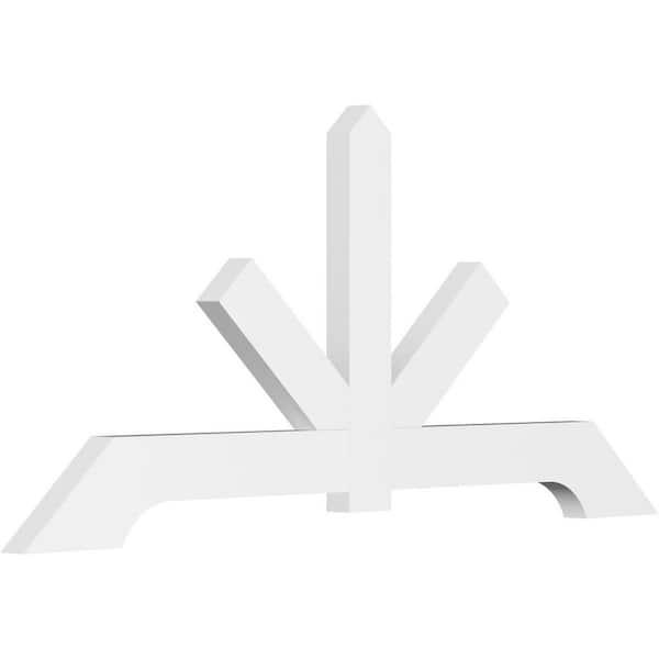 Ekena Millwork Vanguard 60 in. W x 27.5 in. H x 2 in. D Signature Polyurethane Bracket