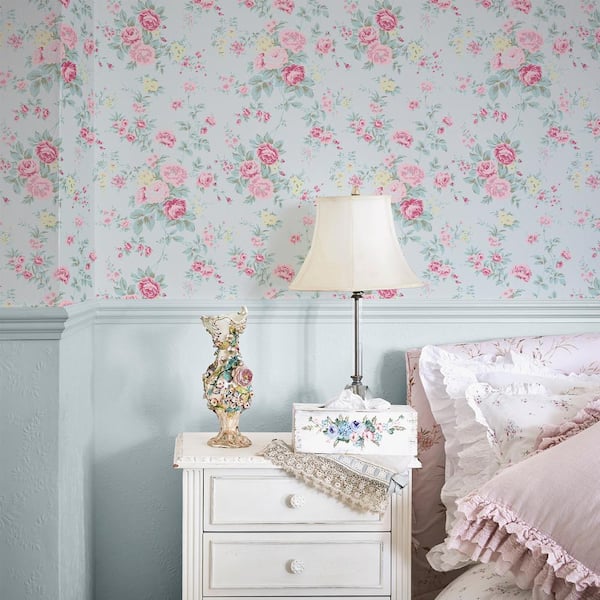 Rachel Ashwell Wildflower Blue Wallpaper
