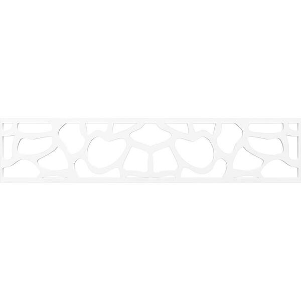 Ekena Millwork Rochester Fretwork 0.375 in. D x 46.75 in. W x 10 in. L PVC Panel Moulding