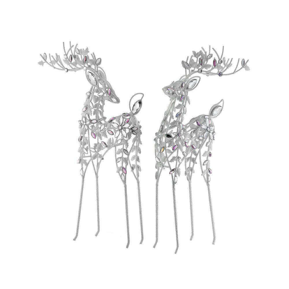 19.5 in. Glitter Wire Jewel Deer Set of 2 price history on PriceWatchPro