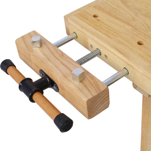 Kahomvis 60 in. W x 25 in. D Wood Workbench Woodworking Bench GH