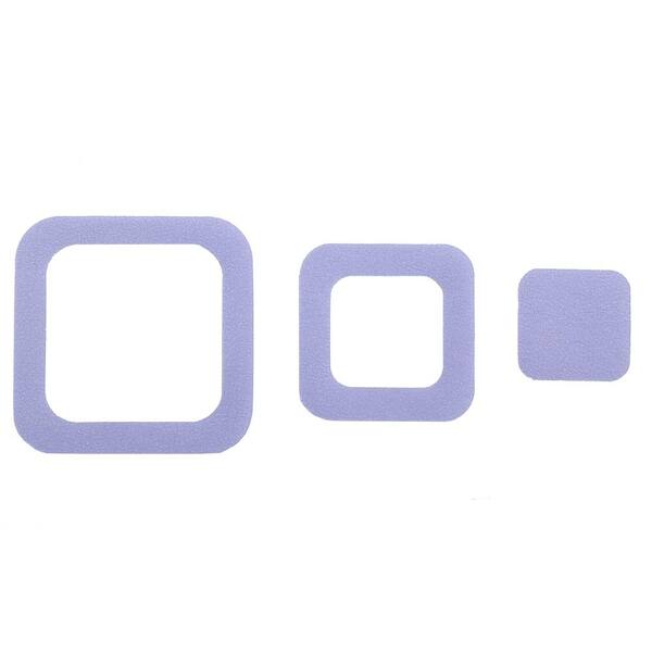 SlipX Solutions Adhesive Square Treads in Purple (21-Count)