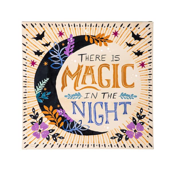 Evergreen Enterprises 14 in. There is Magic in the Night Outdoor Canvas Wall Art