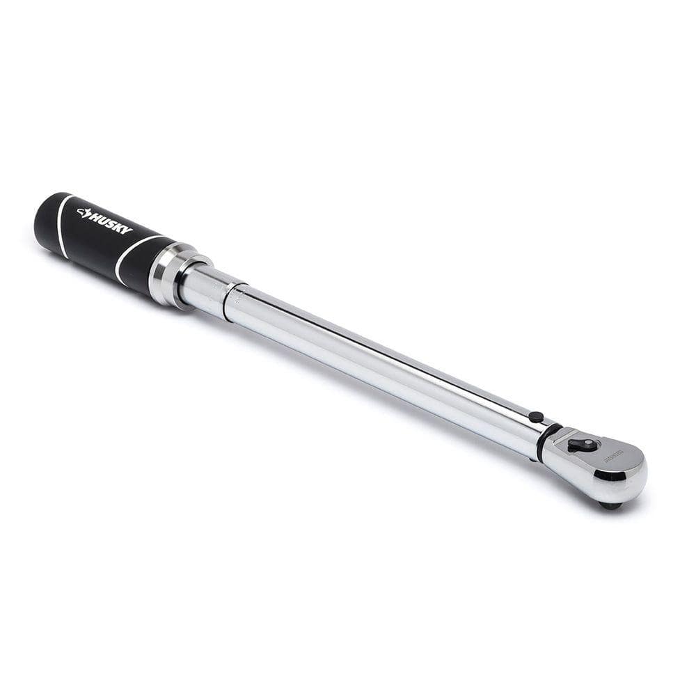Husky 1/4 in. Drive Micrometer Click Torque Wrench 40 in./lbs. to 200  in./lbs. H4DTWA - The Home Depot